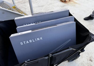 Starlinks bought by Shore Leave Solutions LLC for seafarer clients in cristi corpus